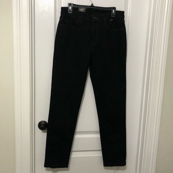 Hurley Men's Jeans Size 30 Black Denim Stretch Straight Flat Fronts Slim Fit - Picture 3 of 9